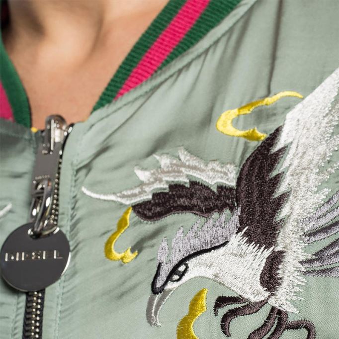 ディーゼル G フランク A ボンバー ジャケット レディース 冬 アウター リバーシブル コート Xs S