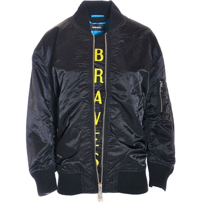 R クリスタ ボンバー ジャケット フルスリーブ キルティング アウター カジュアルコート ディーゼル