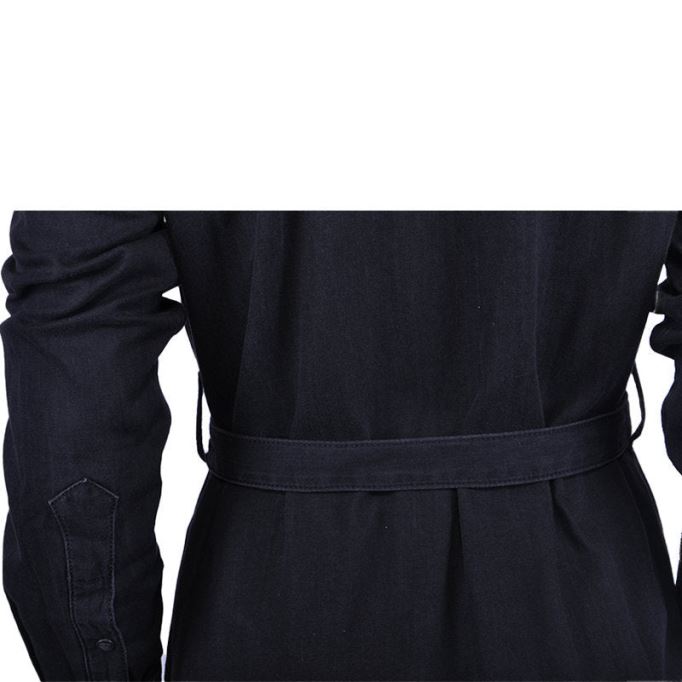 De Pilka W Abito Osacd 900 レディース デニム ドレス ブラック マキシ フルスリーブ トップス ディーゼル