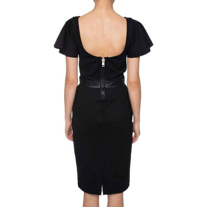 ディーゼル D ソナル ダイヤモンド カットアウト ディテール ドレス ダイヤモンド ラウンドネック 半袖ドレス