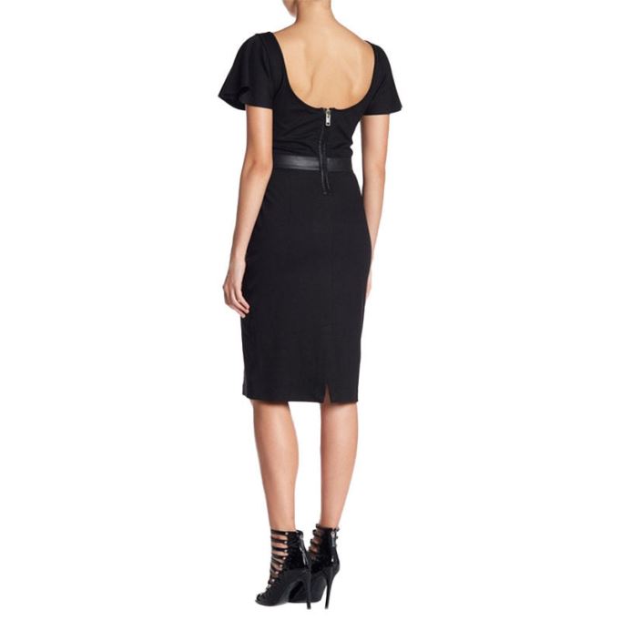 ディーゼル D ソナル ダイヤモンド カットアウト ディテール ドレス ダイヤモンド ラウンドネック 半袖ドレス