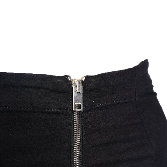 レディーススカート ハイウエストプレーン ボディコン チューブ ペンシル ショートジップ ミニスカート ディーゼル