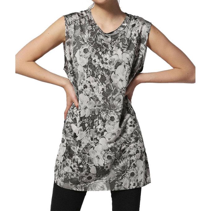 T Wessy F ドレス ラウンドネック ノースリーブ レギュラーフィット カジュアル トップス ディーゼル