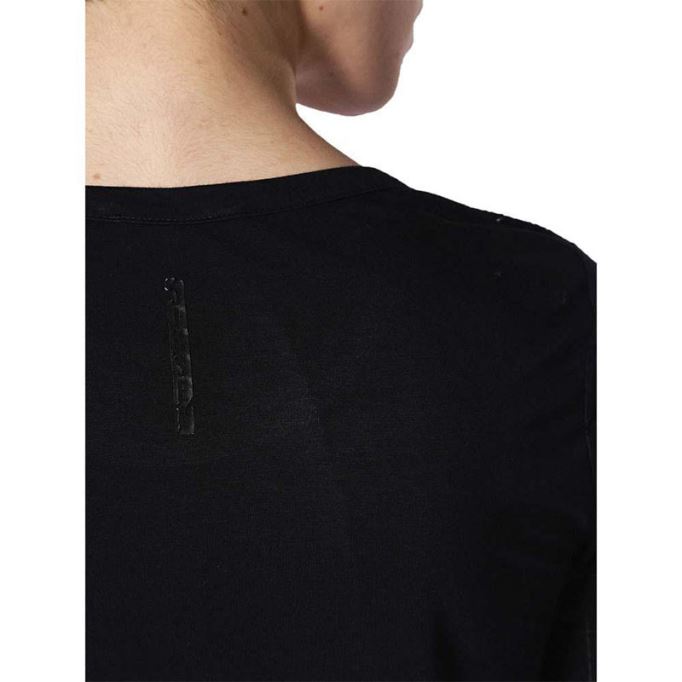 T チャール レディースドレス ラウンドネック ショートドレス 長袖 リラックスフィット トップス ディーゼル