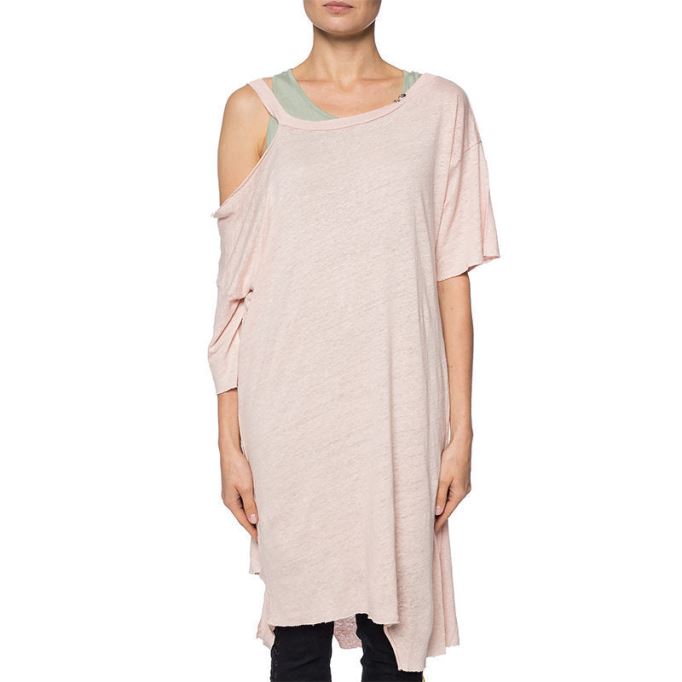 ディーゼル T エビータ ドレス ラウンドネック 半袖 レギュラー フィット カジュアル トップス