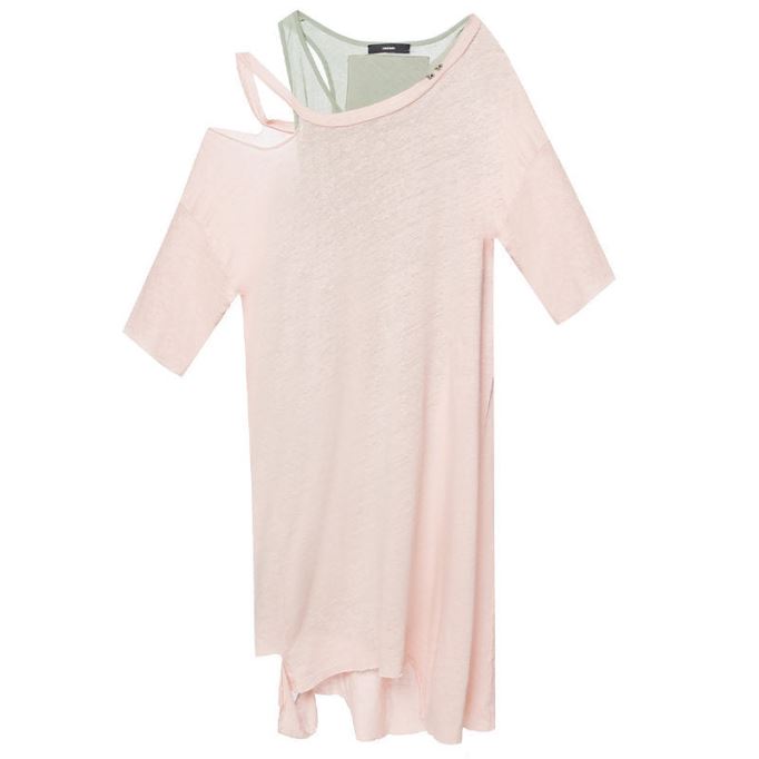 ディーゼル T エビータ ドレス ラウンドネック 半袖 レギュラー フィット カジュアル トップス