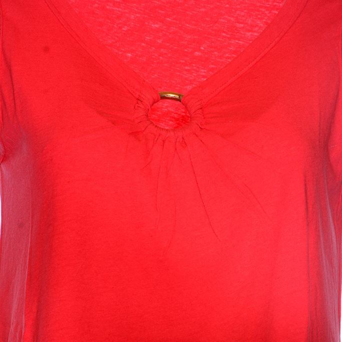 ディーズベル レディースドレス 無地 ノースリーブ 夏 カジュアル パーティーウェア 赤トップス ディーゼル