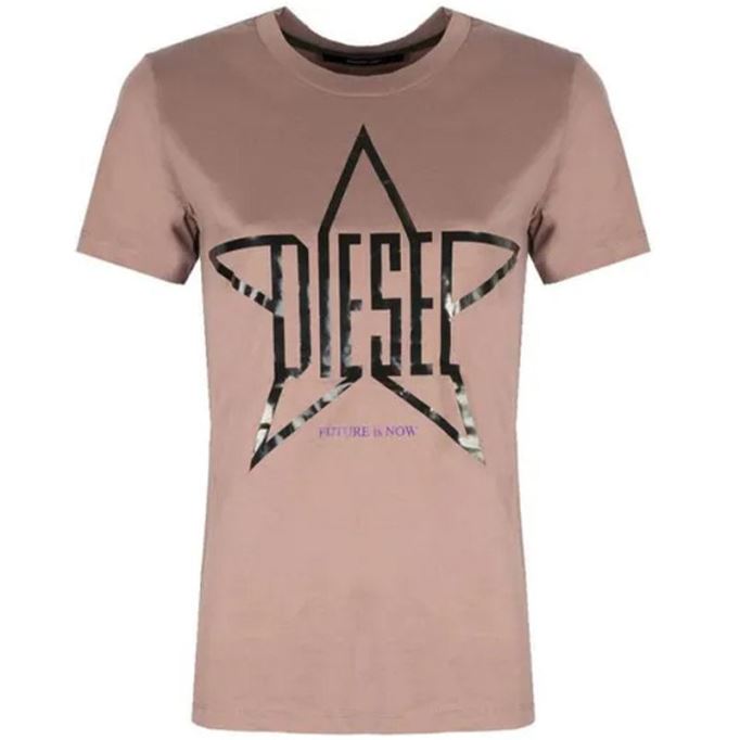 ディーゼル T Sily Za レディース Tシャツ クルーネック 半袖 トップ カジュアル サマーティー 新品