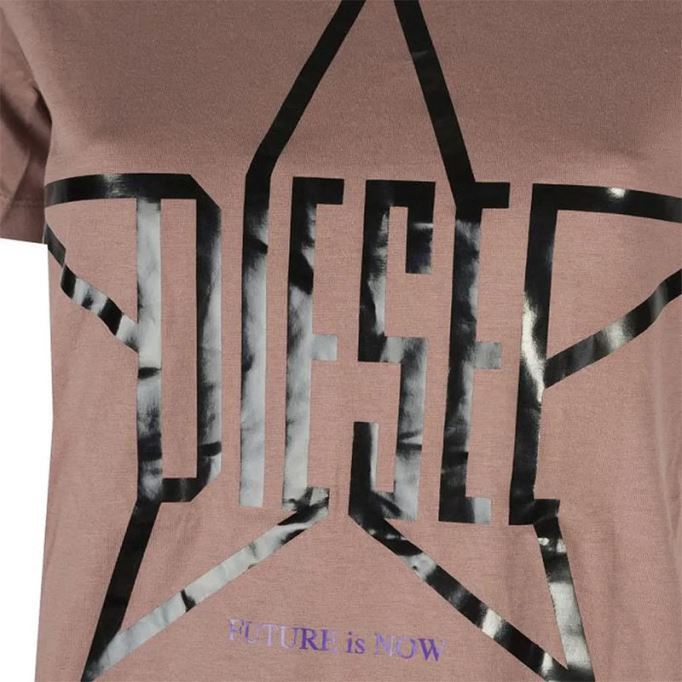 ディーゼル T Sily Za レディース Tシャツ クルーネック 半袖 トップ カジュアル サマーティー 新品