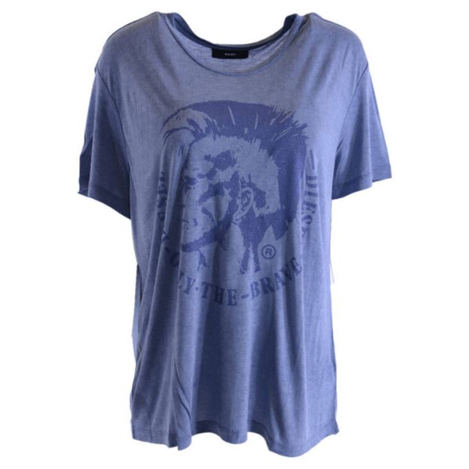 T Moriprint レディース Tシャツ クルーネック 半袖 クラシック ルーズフィット ティー ディーゼルグレー