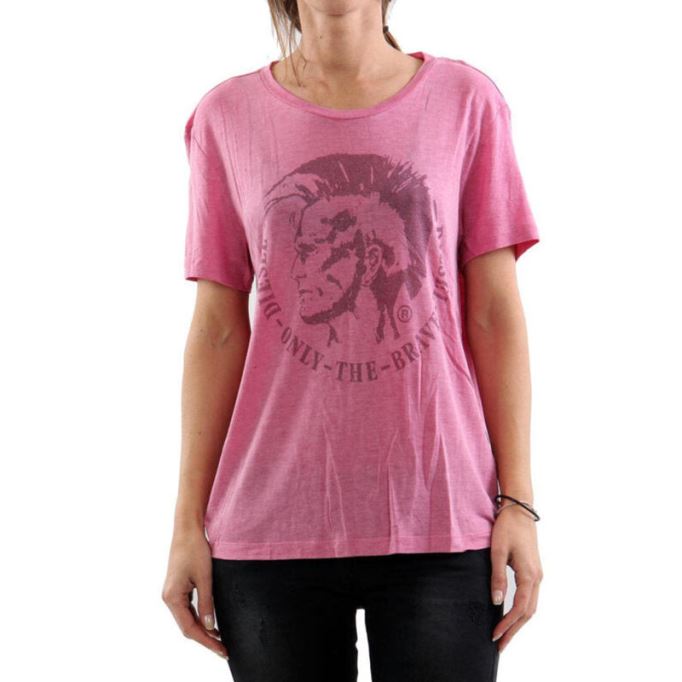 T Moriprint レディース Tシャツ クルーネック 半袖 クラシック ルーズフィット ティー ディーゼルグレー