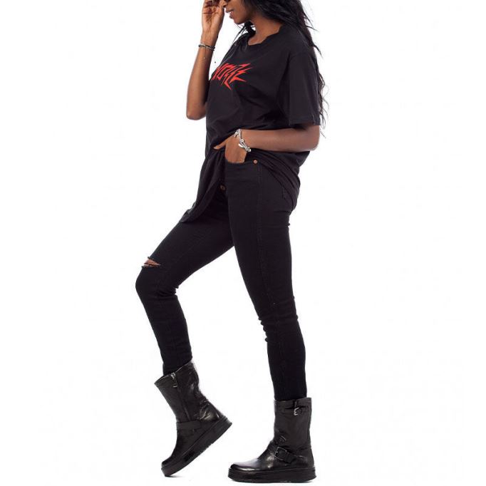 T Overy デニム Tシャツ クルーネック 半袖 トップ カジュアル サマー ティー 新品 ディーゼル