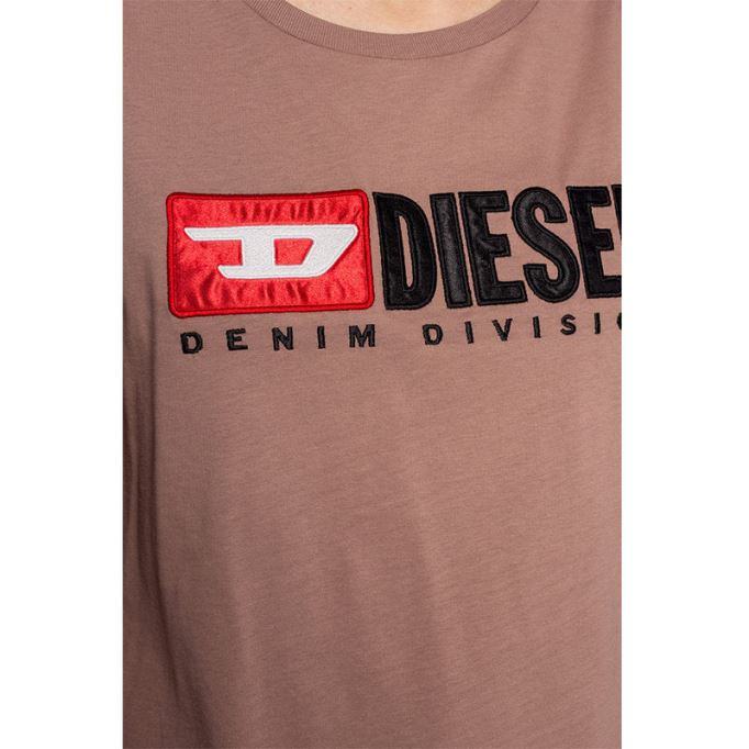 T Jacky D レディース Tシャツ クルーネック 半袖 トップス カジュアル サマーティー ディーゼルブルー/オフホワイト/ピンク