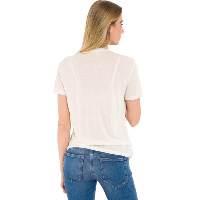 ホワイト/ブラック ディーゼル T モリ レディース Tシャツ クルーネック 半袖 カジュアル サマー コットン トップ 新品