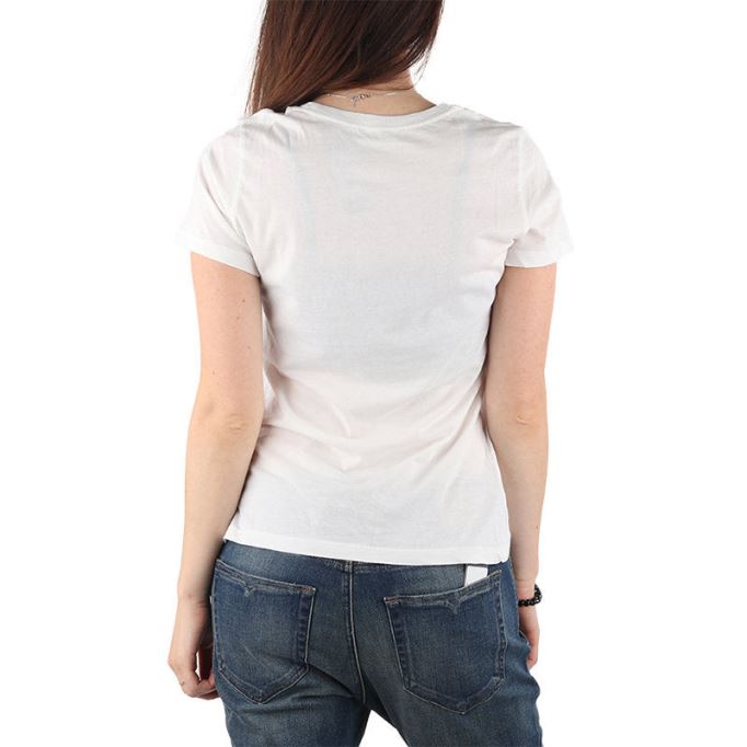 T Sily C レディース Tシャツ クルーネック 半袖トップ カジュアル サマーティー 新品 ディーゼルホワイト