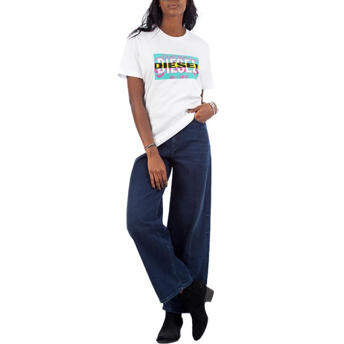 ディーゼルシャツ T リーガ レディース T クルーネック 半袖 トップ カジュアル サマー ティー 新品