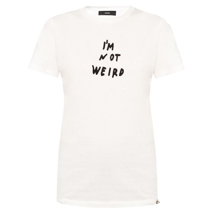 ディーゼル T フラビア B レディース Tシャツ クルーネック 半袖 カジュアル サマー トップス