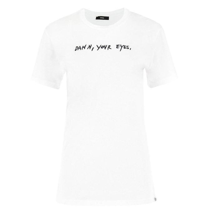 T Flavia A レディース Tシャツ クルーネック 半袖 カジュアル 夏 トップス ディーゼル