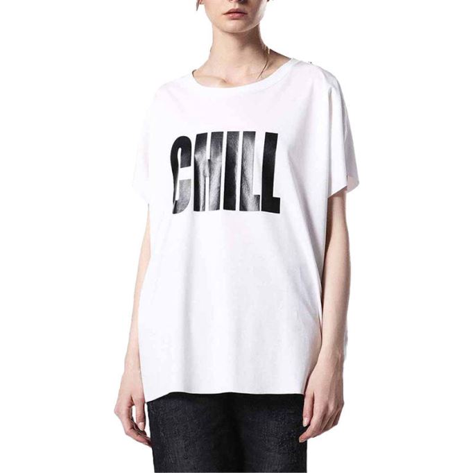 ディーゼル T ハンナ Bb レディース Tシャツ クルーネック 半袖 カジュアル サマー トップス