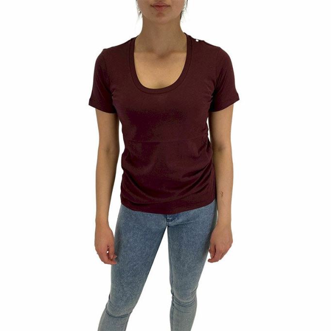 T Sily Riv レディース Tシャツ ラウンドネック 半袖 カジュアル 夏 トップス ディーゼル