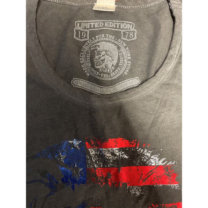 T Newyork レディース Tシャツ クルーネック 半袖 レギュラーフィット カジュアル トップス ディーゼル