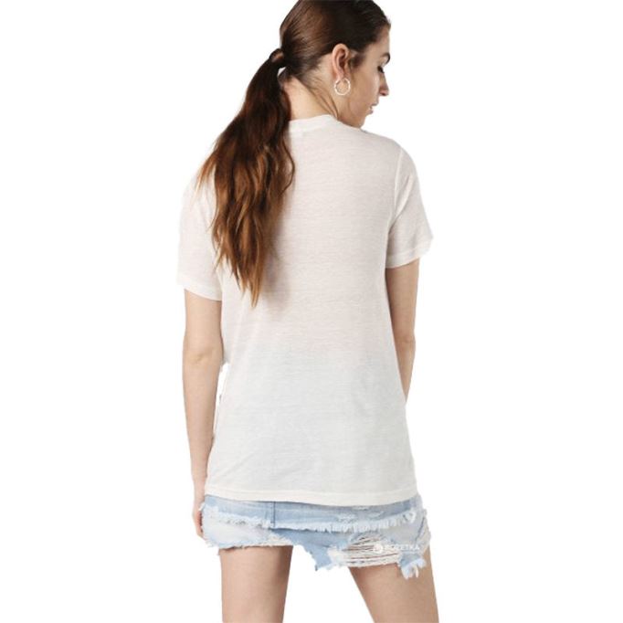 T Sily P レディース Tシャツ クルーネック 半袖 レギュラーフィット カジュアル トップス ディーゼル