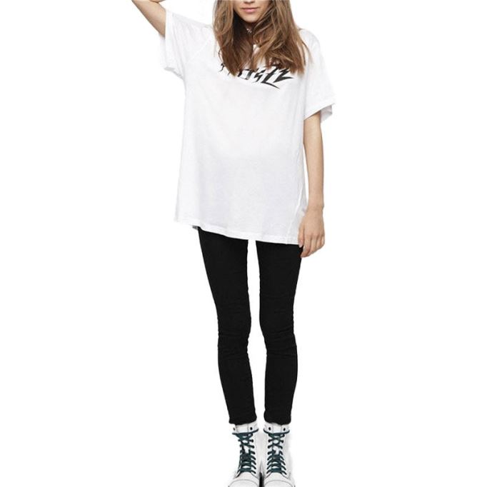 ディーゼル T オーバーリー レディース Tシャツ クルーネック 半袖 リラックスフィット カジュアルトップス