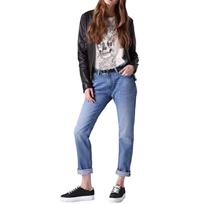 リッツォ 0847r レディース デニム ジーンズ レギュラー スリムフィット ローウエスト カジュアル トラウザー ディーゼル