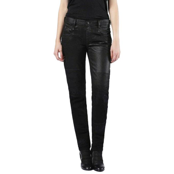 Belthy 0856e レディース ジーンズ デニム レギュラー スリム ブラック パンツ 限定版 ディーゼル