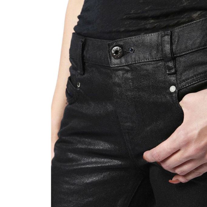 Belthy 0856e レディース ジーンズ デニム レギュラー スリム ブラック パンツ 限定版 ディーゼル