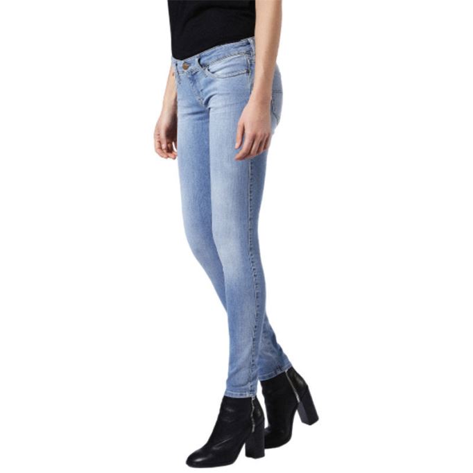 ディーゼル スキンジー ロー 084cr レディース デニム ジーンズ スーパースキニー フィット ブルー フェード ジップ フライ