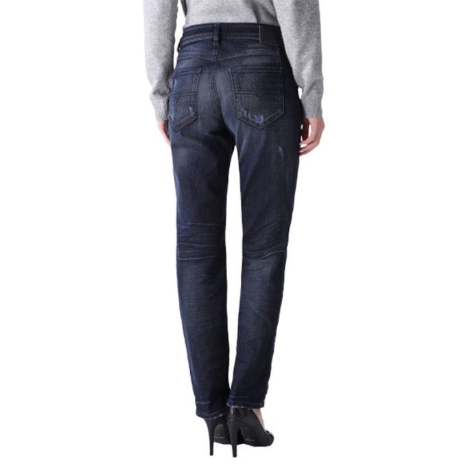 ディーゼル レディース デニム ジーンズ Reen 0844t ディストレス レギュラー フィット ストレートレッグ Dna ジーンズ