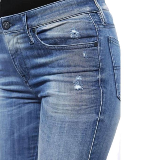 Skinzee 0679w レディース デニム ジーンズ スーパー スキニー フィット ブルー フェード ジップ フライ ディーゼル