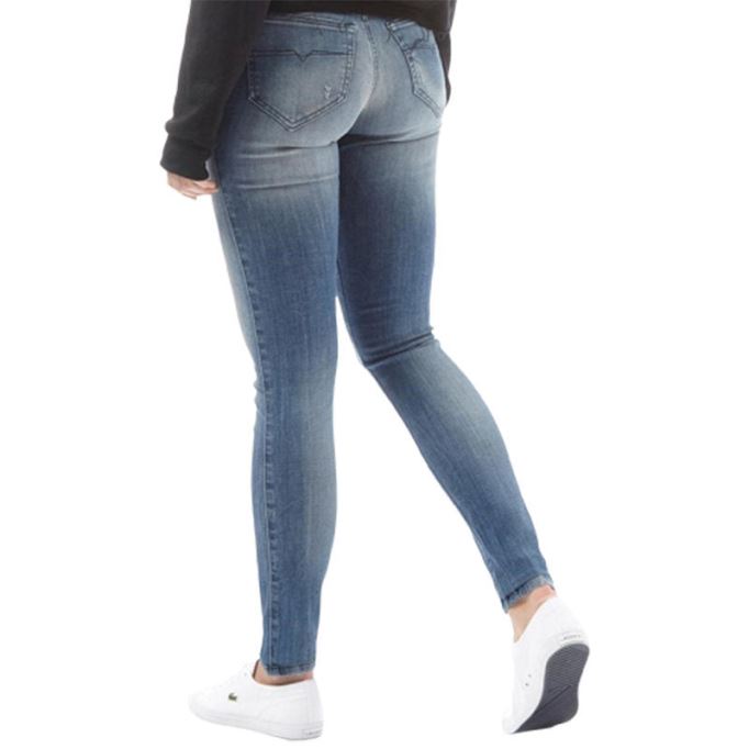 Skinzee 0679w レディース デニム ジーンズ スーパー スキニー フィット ブルー フェード ジップ フライ ディーゼル