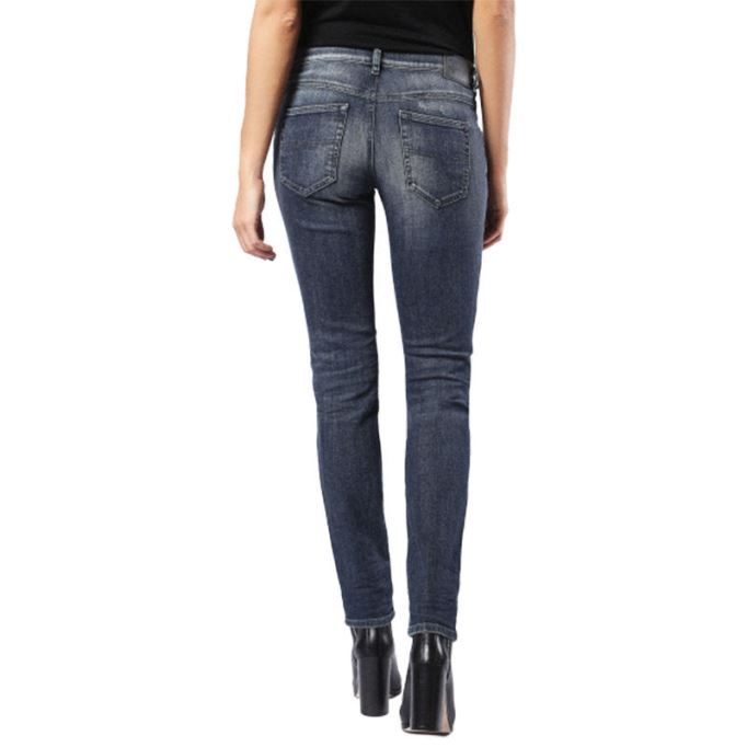 ベルシー 0860k レディース デニム ジーンズ レギュラー スリム ダークブルー ジップフライ ディーゼル