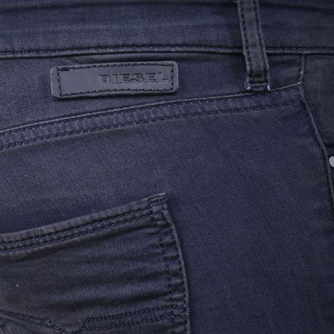 ディーゼル Doris Ne 0669q レディース デニムジーンズ スリムフィット ダメージ加工 スウェット ジョギングパンツ