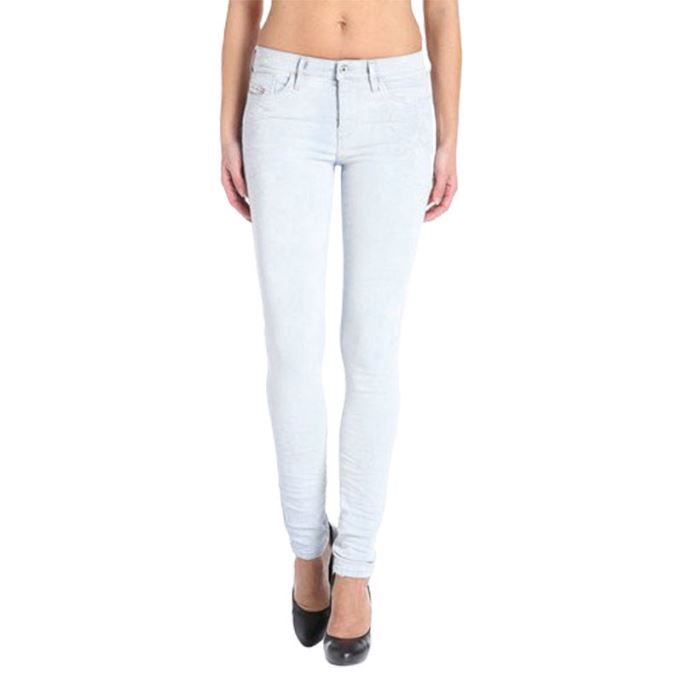 Skinzee 0841n レディース デニム ジーンズ スーパー スリム スキニー ジップ フライ ブルー ディーゼル