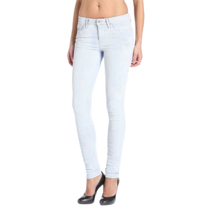 Skinzee 0841n レディース デニム ジーンズ スーパー スリム スキニー ジップ フライ ブルー ディーゼル