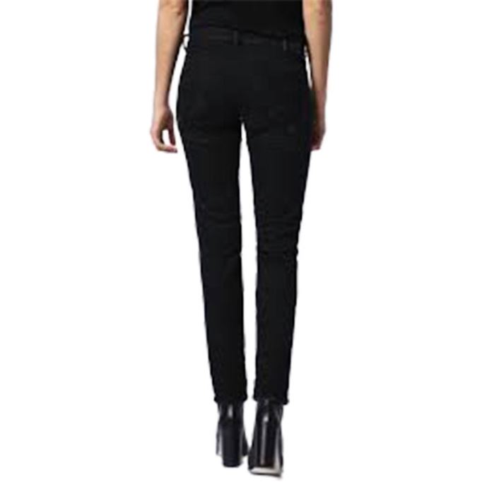 ディーゼル ベルシー 0679f レディース デニム ジーンズ ダメージ加工 レギュラー スリム ブラック ジップフライ