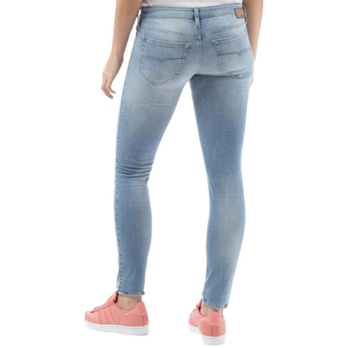 スキンジー 084cr レディース デニム ジーンズ フェード ストレッチ スーパースキニー フィット ブルー パンツ ディーゼル