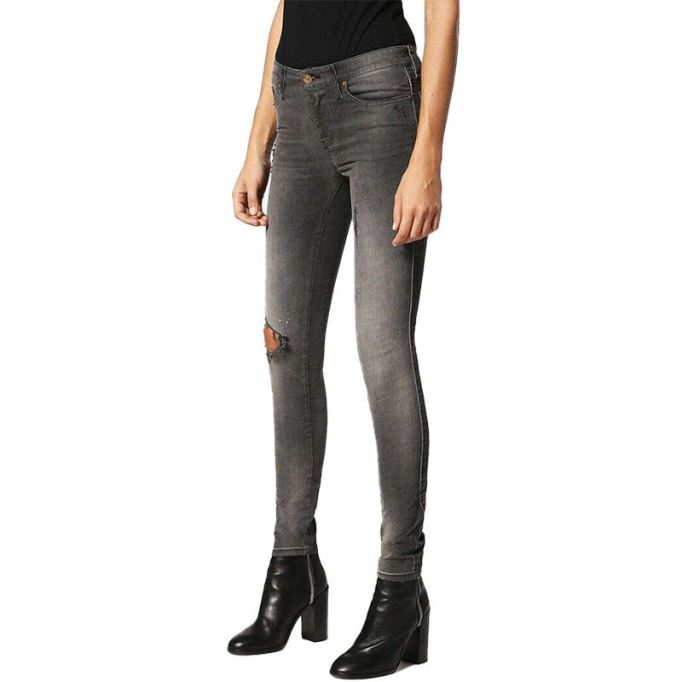 ディーゼル スキンジー 0683l レディース ジーンズ スーパー スリム スキニー レギュラー ウエスト フィット パンツ