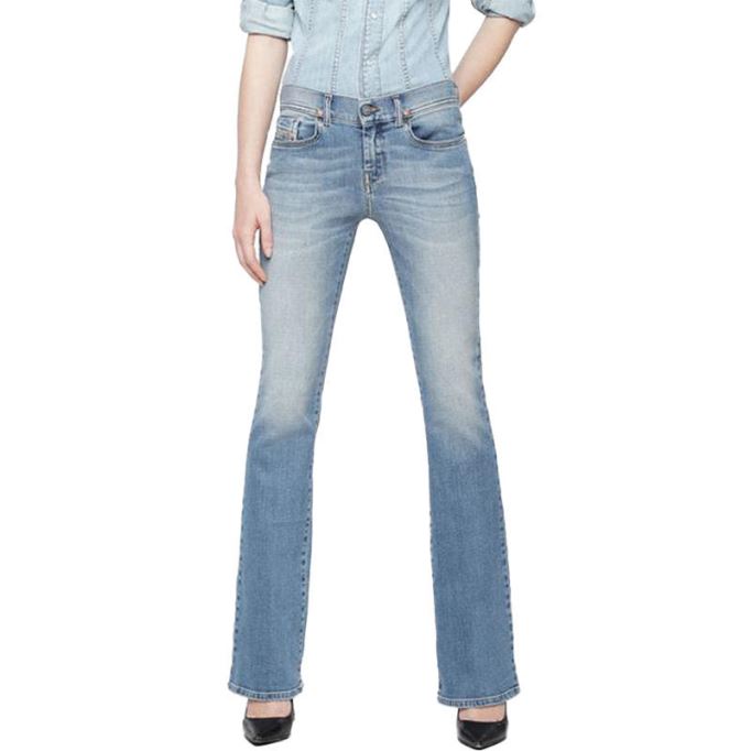 ローリー 084vd レディース ジーンズ デニム ストレッチ スリム ブーツカット ローウエスト フィット パンツ ディーゼル