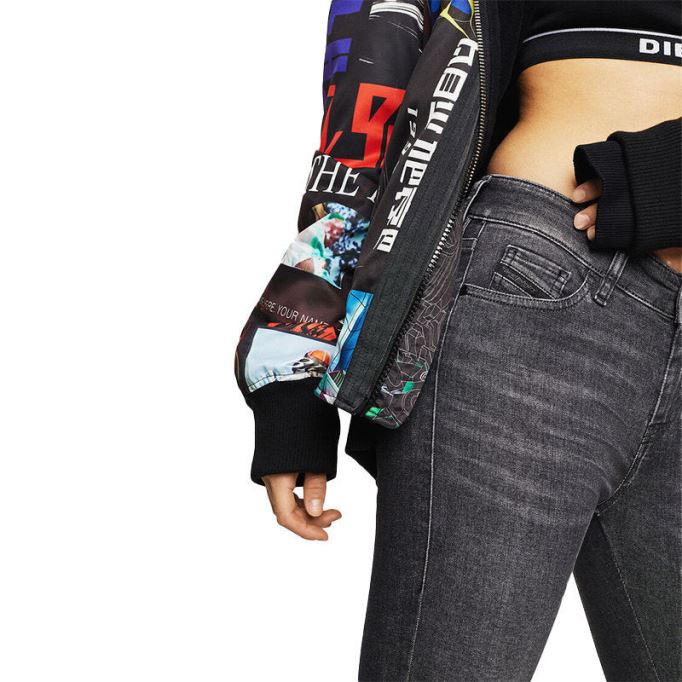 Slandy 088as レディース ジーンズ スーパースリム スキニー レギュラー ウエスト フィット トラウザーズ ディーゼル