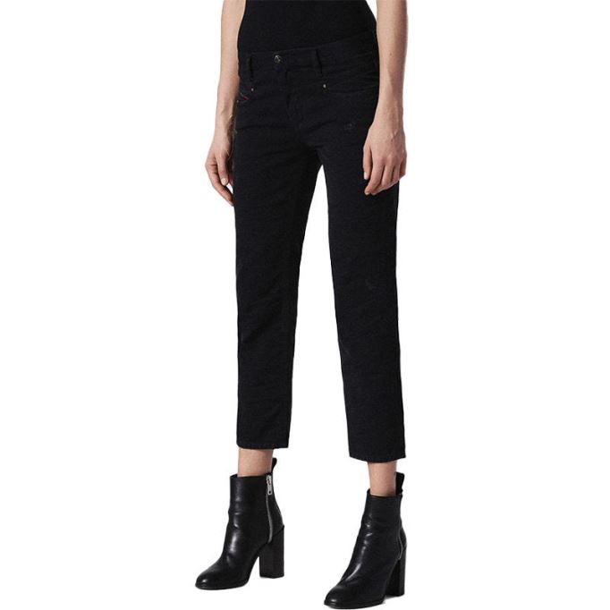 ディーゼル ベルシー アンクル 0683w レディース ジーンズ レギュラー スリム ストレート ローウエスト フィット パンツ