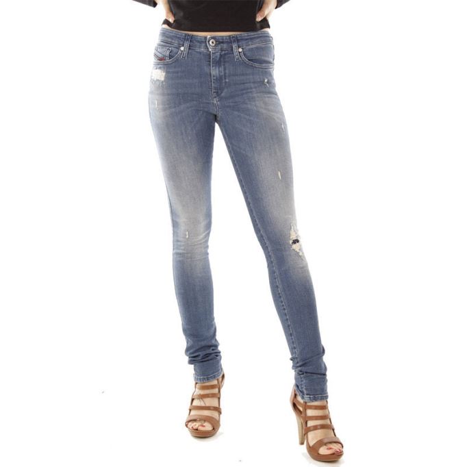 Skinzee R4mu8 レディース ジーンズ スーパースリム スキニー レギュラー ウエスト フィット パンツ ディーゼル