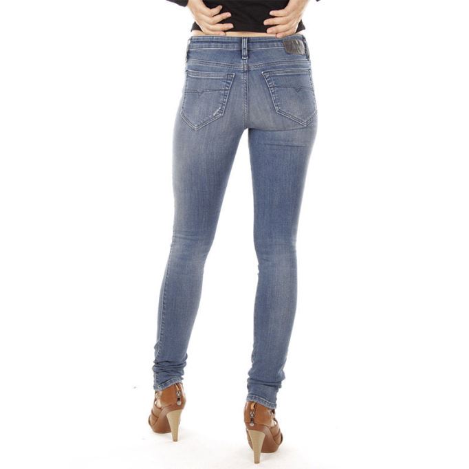 Skinzee R4mu8 レディース ジーンズ スーパースリム スキニー レギュラー ウエスト フィット パンツ ディーゼル