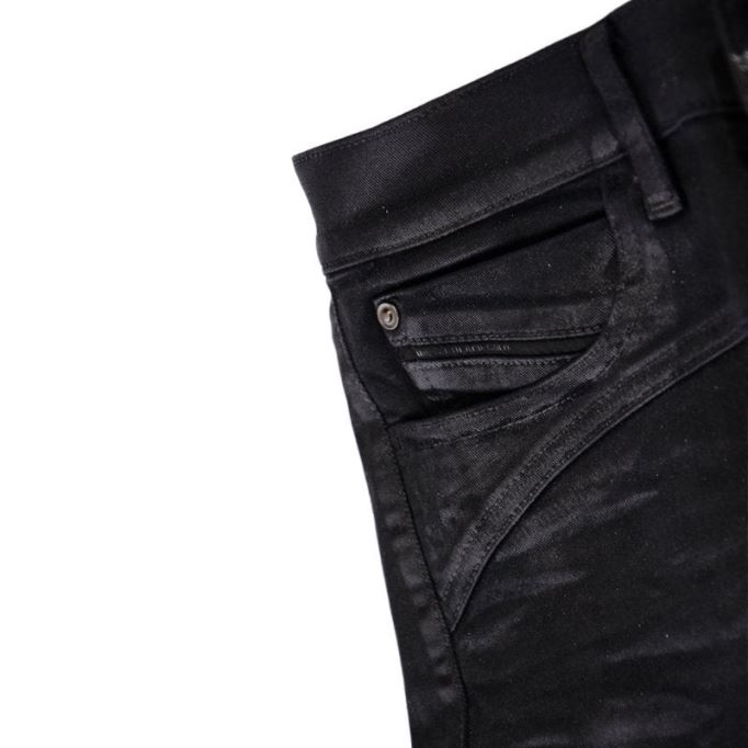 ディーゼル ブラック ゴールドタイプ 163c Bg3ad レディース ジーンズ ストレッチ スリム フィット ブラック ワックス パンツ