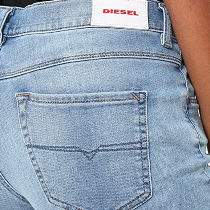 サンディ 084rh レディース デニム ジーンズ フェード レギュラー スリムフィット カジュアル ブルー パンツ ディーゼル