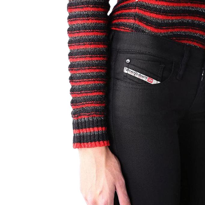 ディーゼル スキンジー ロー 0813e レディース デニム ジーンズ ストレッチパンツ カジュアル ブラック パンツ