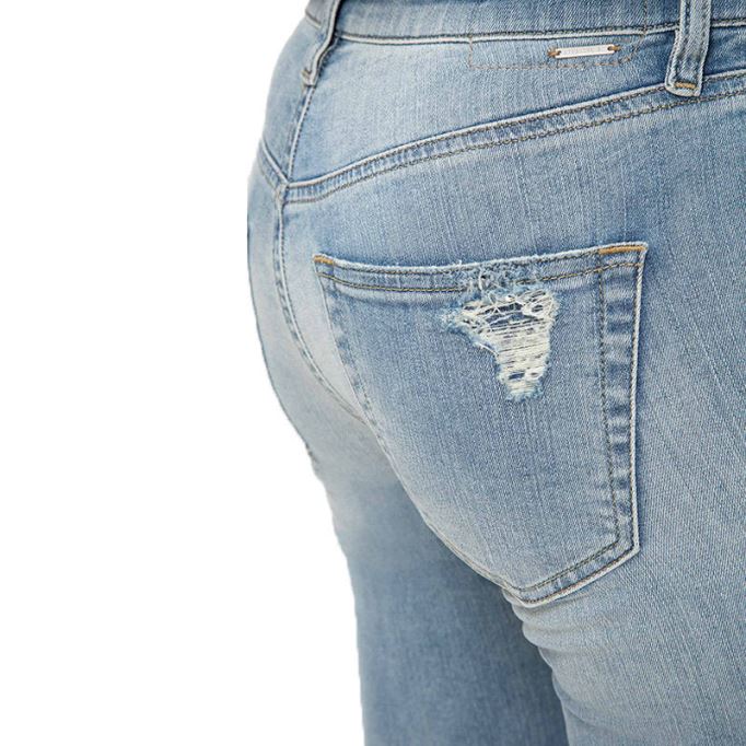 ディーゼル Slandy 084mt レディース デニム ジーンズ ダメージ トラウザー カジュアル ブルー パンツ